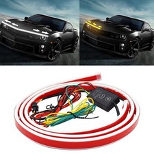 Flexible 59 Inch Led Strip Lights - Waterproof Car Hood 59 Inch Yellowwhite