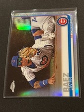 2019 Topps Chrome Javier Baez Refractor Parallel Card NM