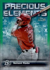 2023 Bowman Platinum #PE-7 Nelson Rada Precious Elements Green #/99
