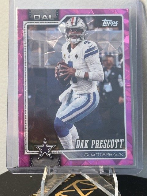 2026 Topps Flagship Dak Prescott #53 Pink Diamante Foil Parallel - Cowboys