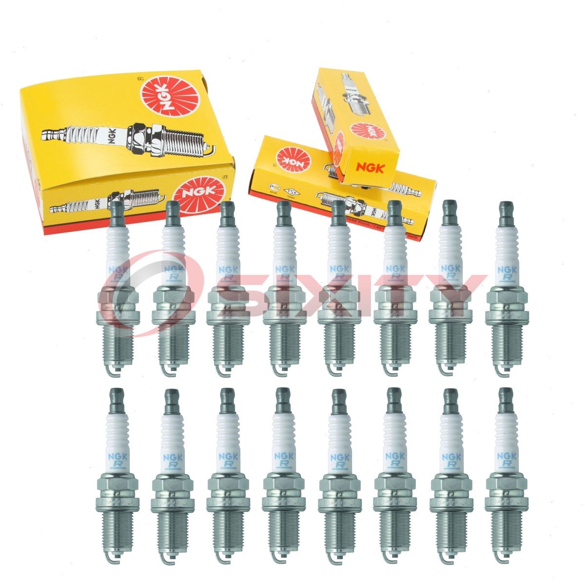 16 pcs NGK Standard Spark Plugs for 2006-2007 Mercedes-Benz R500 5.0L V8 - bz