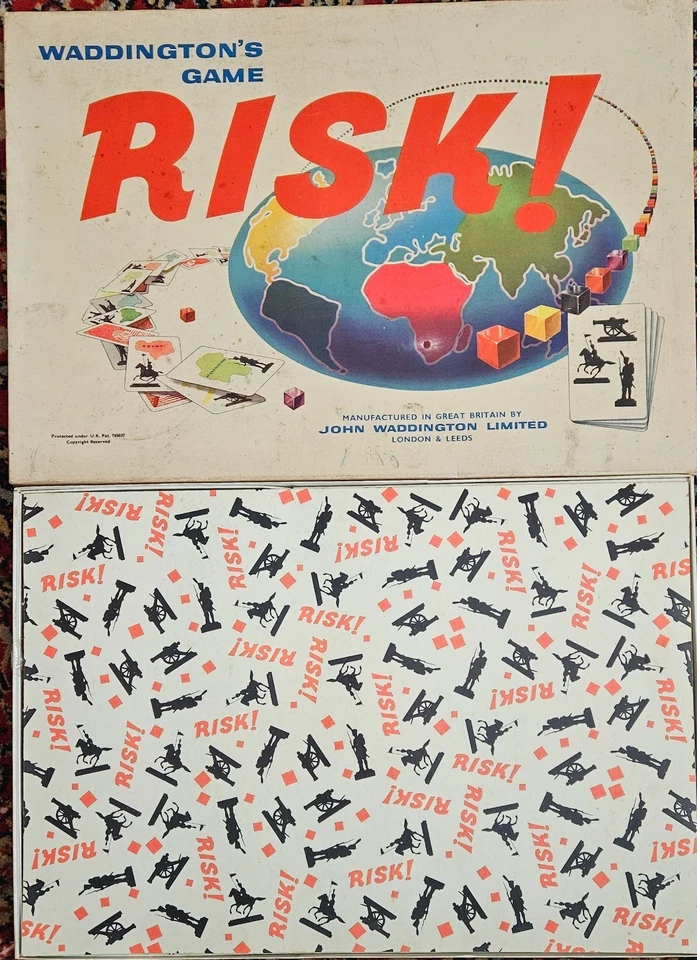 Vintage Original Risk Board Game John Waddington 1960s, White Box Edition - GT46 - Image 2 of 4