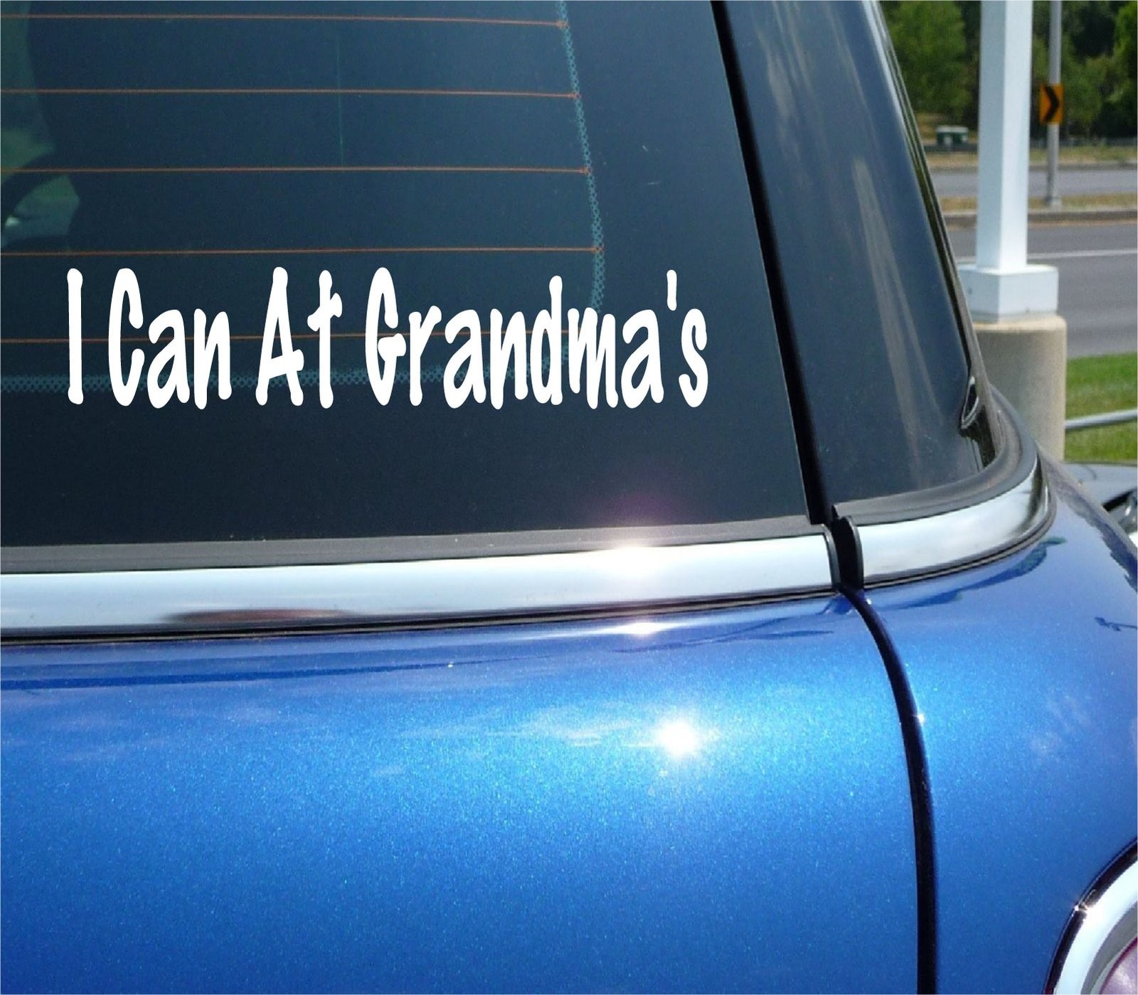 Funny I Can At Grandma's Grandkids Visit Decal Sticker for Car Truck