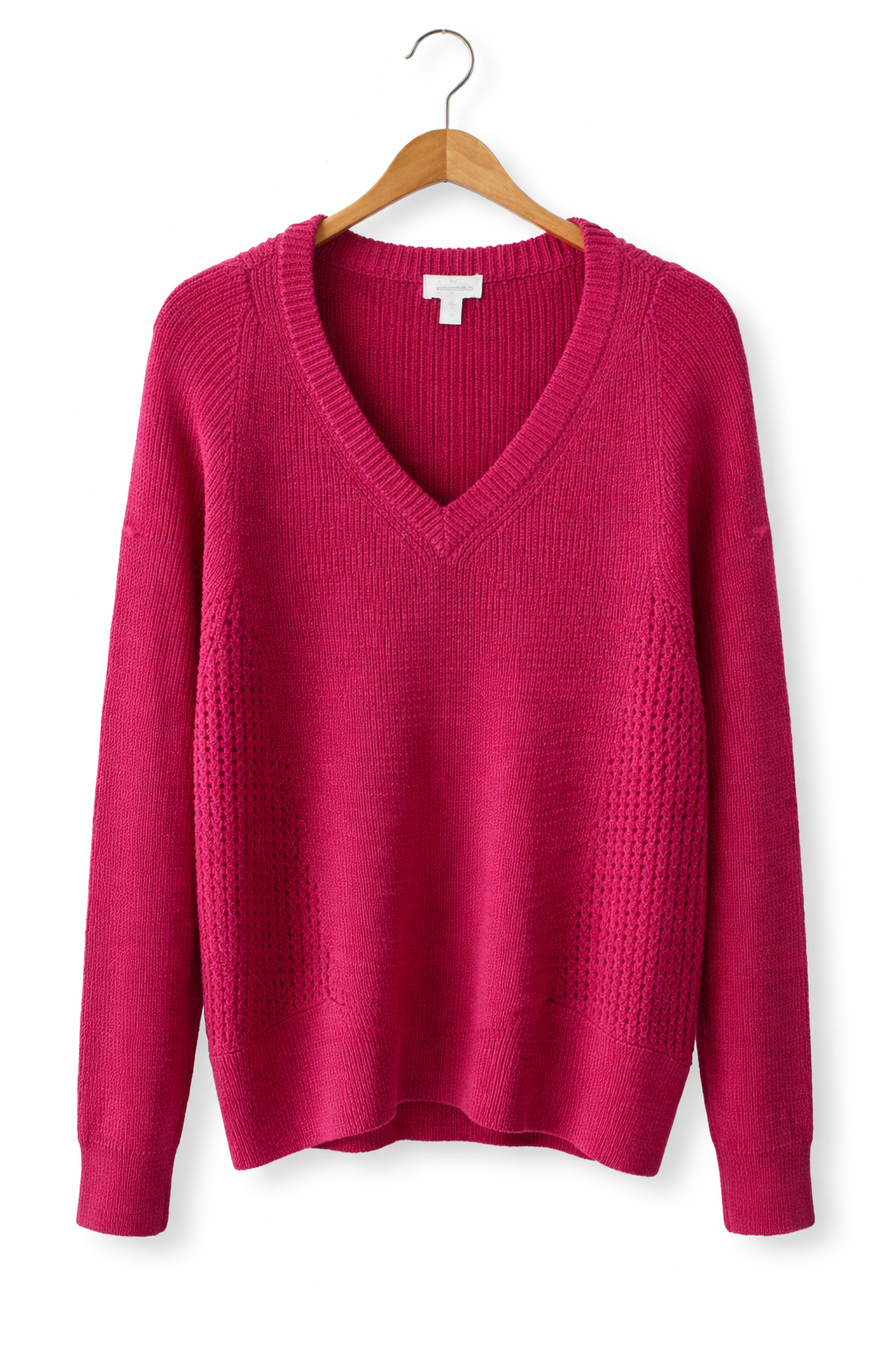 Garnet Hill Cashmere Sweater M Burgundy 2 ply Cozy Classic Quality Workwear