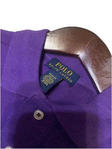 Polo By Ralph Lauren ~Boy's Size M (10-12)~purple Polo Shirt Cotton Short Sleeve - Picture 5 of 11