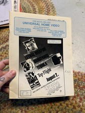 Universal Home Video VHS Catalog Store Promo Magazine Horror 1989 Edge Of Sanity