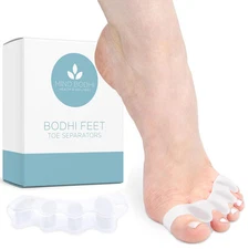 2 Count Orthopedic Toe Separators Premium Gel Foot Spacers Unisex Comfort Fit