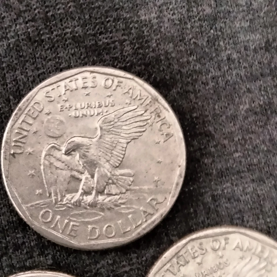 Dólares Susan B Anthony 1979 rellenos (D) marca de ceca múltiples errores Foto 3 de 4
