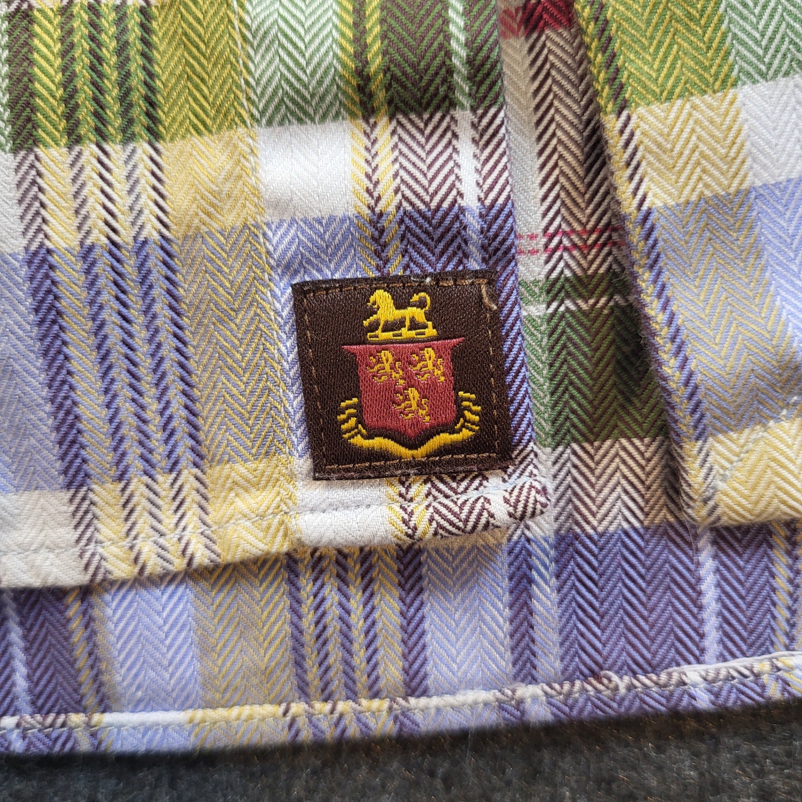 Robert Talbott Classic Plaid Button Down Shirt Me… - image 3