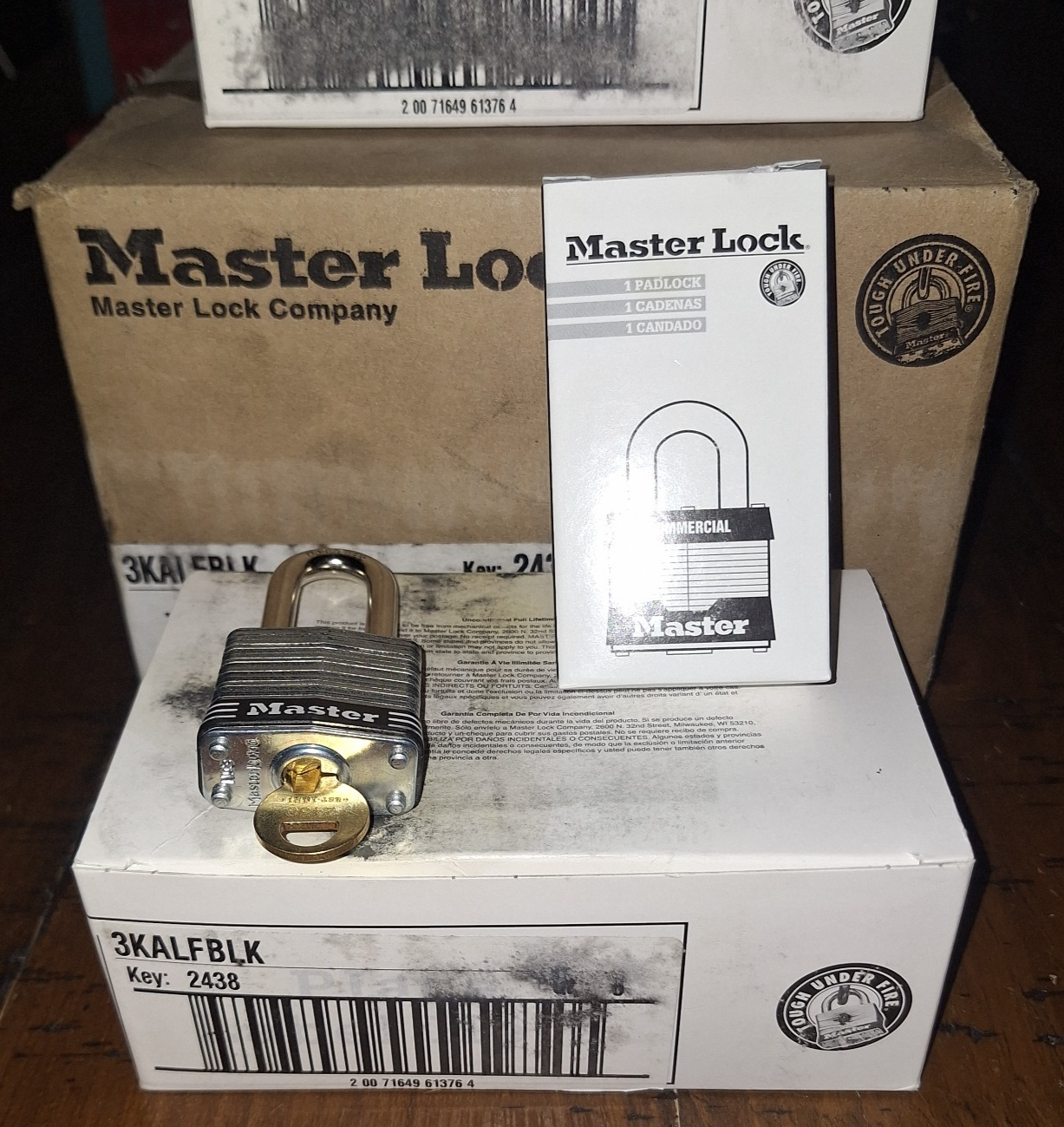 NEW Master Lock Padlocks - Six (6) Keyed Alike Locks with Six (6) Keys ...