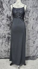 Vtg Byer Too Maxi Dress Juniors S Strappy Sparkle Embroidered 90s Y2K Hoco Prom