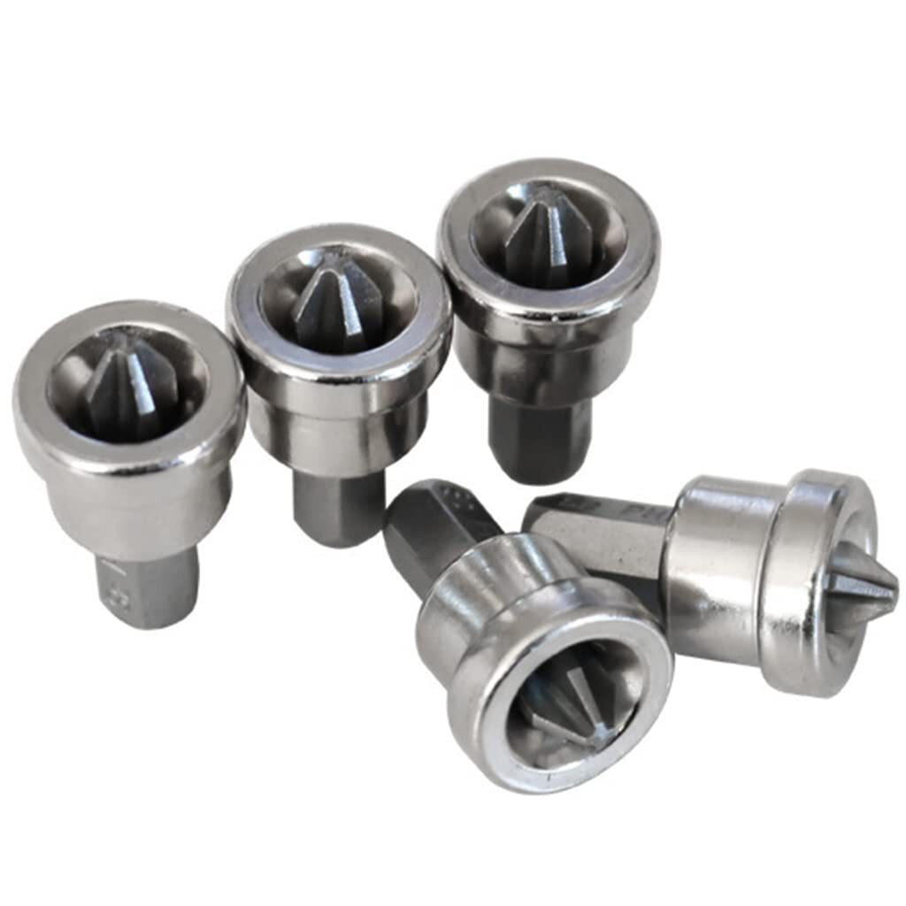5pcs Magnetic PH2 Drywall Screwdriver Bits with Positioning Setter