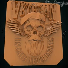 3D stl file relief USA military Badge for CNC router cnc machine milling