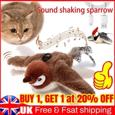 Cat Toy Interactive Chirping Bird Cat Flappin...