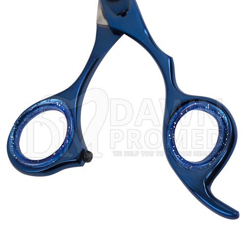 Hair Cutting Barber Scissors 6.5" Hairdressing Salon Shears (Blue) German Grade - Picture 8 of 9