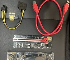 PCI-E 1x to 16x Powered USB 3.0 GPU Riser Extender Adapter Card VER 009S PLUS