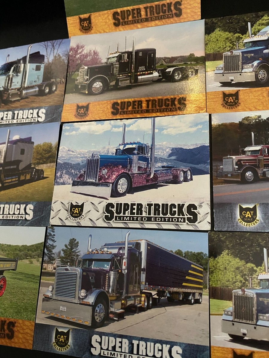 super trucks limited edition cards value Cat Scale Collector's Super Trucks Limited Edition 10 Cards, Series 10 11 7