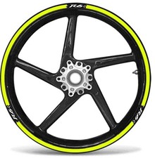 Adhesive Strip Kit Compatible With 17-Inch Yamaha YZF-R6 Wheels Fluo Yellow