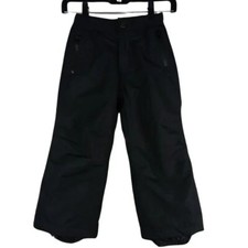 Iceburg Outwear Solid Black Insulated Snow Pants Girls SZ S 4-6