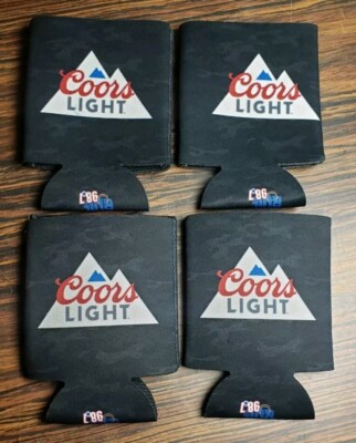 Set Of (4) COORS Light /The BULL Koozie/Coozie/Coolers NEW