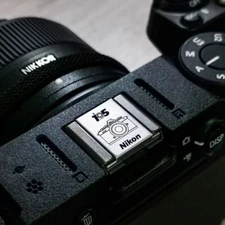 Camera Hot Shoe Cover Protect Cap Brass Metal Shutter Button For Nikon ZFC Z30