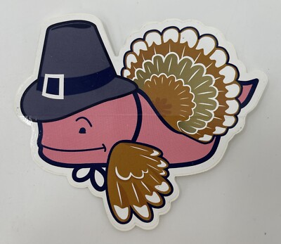 Vineyard Vines Thanksgiving Turkey Holiday Whale Sticker Laptop