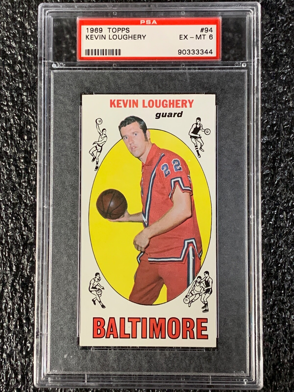 1969 Topps Basketball #94 Kevin Loughery PSA 6