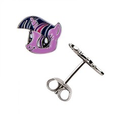 My Little Pony Twilight Sparkle Stud Earrings Multi-Color