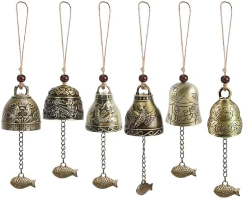 Feng Shui Chimes, 6 campane Feng Shui, campanula a vento, campanula, campanula a