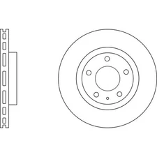 Apec Blue Brake Disc - Front SDK6791 Fits Fiat 500L - OE Specification & Quality