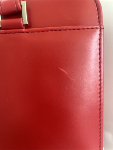 Franklin Covey Red Planner Organizer Zip Tote Shoulder Bag 7-ring Binder Leather - Picture 4 of 24