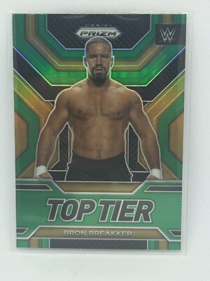 Bron Breakker Top Tier Green Prizm 2023 Panini Prizm WWE Wrestling # 11