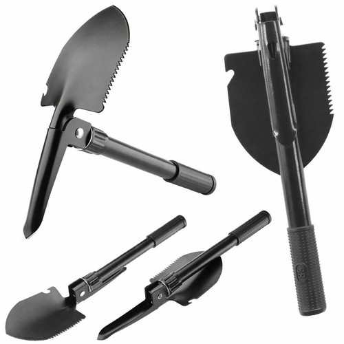 Klappspaten 58cm Multifunktion - Faltbare Schaufel Für Outdoor & Camping