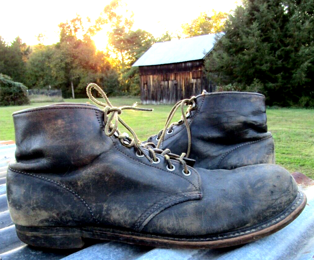Vintage 1960s Red Wing Boots 13B Iron 