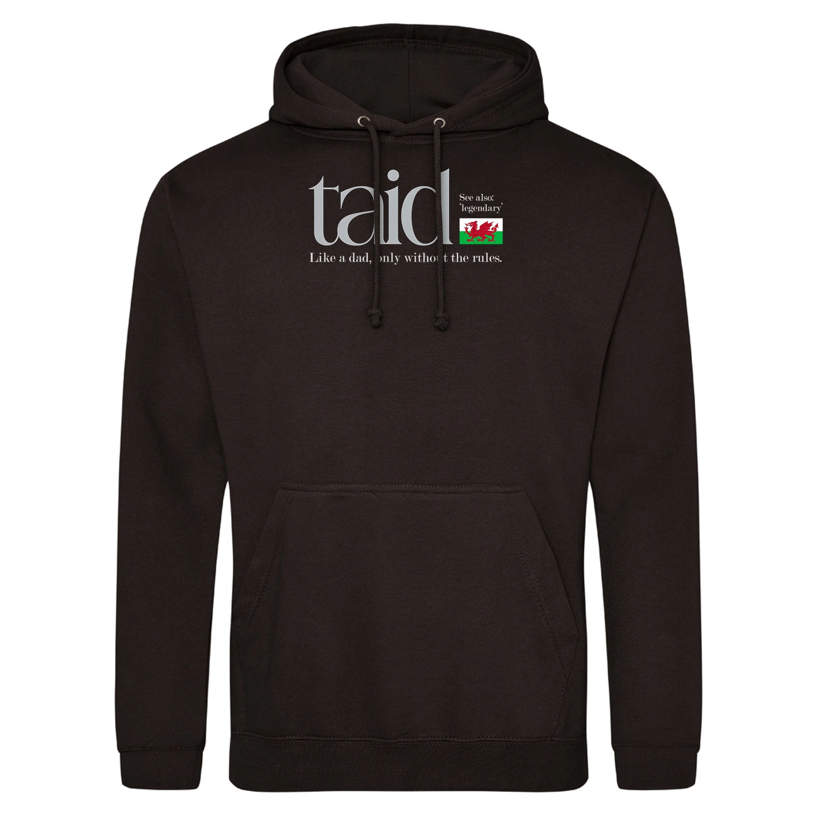 VETEMENTS Divertente Felpa con Cappuccio Nonno Gallese Taid Come Un Papà Solo Senza Le Regole Umorismorou...