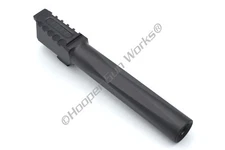 HGW Bromont Barrel for Glock 17 9mm Serrated Flush Cut Stainless Steel Black