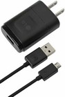 LG MCS-01WT Travel Charger with Micro USB Data Cable - Black