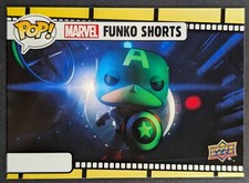 Captain America 2023 Marvel Funko Shorts Upper Deck Insert Card S-20 (NM)