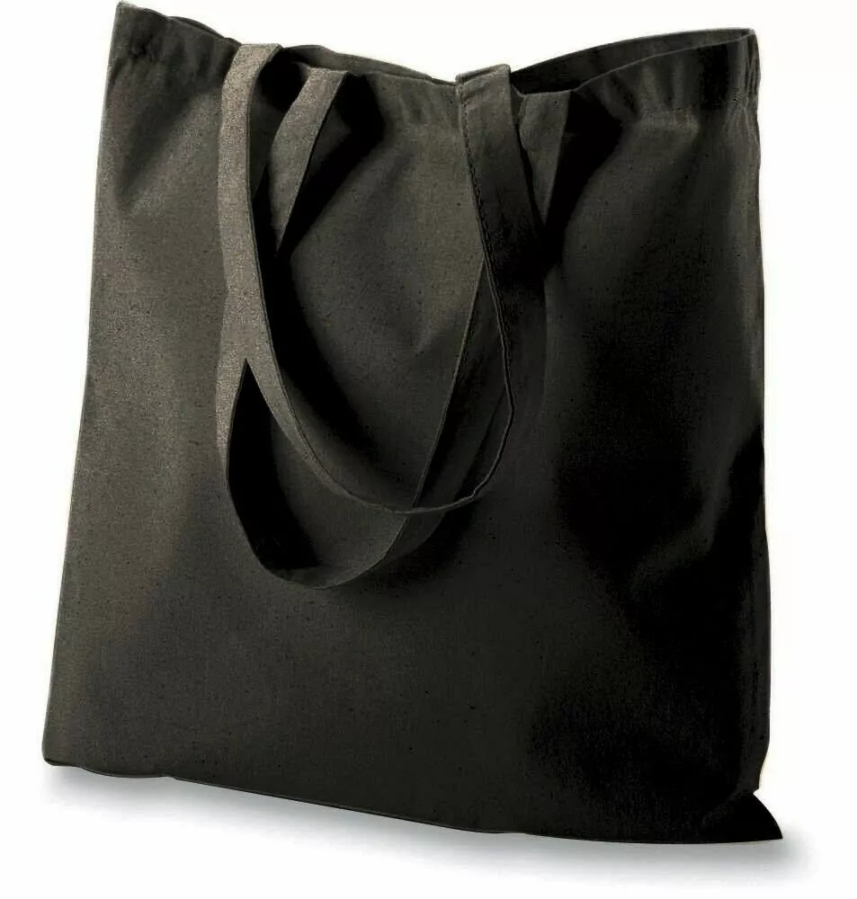Black canvas online tote