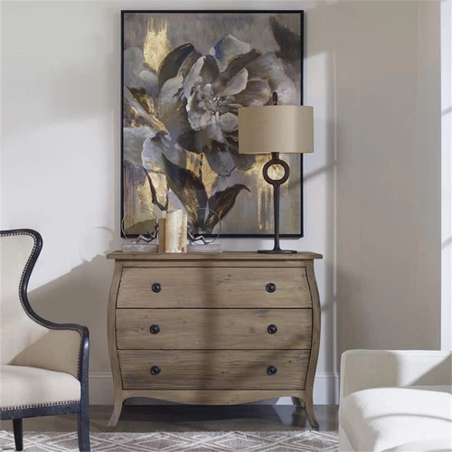 Uttermost Dazzling Contemporary Wood and Acrylic Floral Art in Multi-Color - Picture 2 of 6