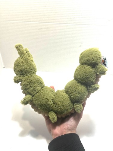Jellycat Christopher Caterpillar Plush 10” Green soft - Picture 2 of 7