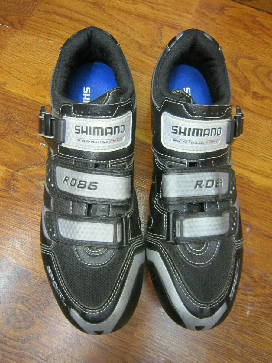 SHIMANO RD86 ROAD CYCLING SHOES EURO MENS 46 11.2 BLACK eBay