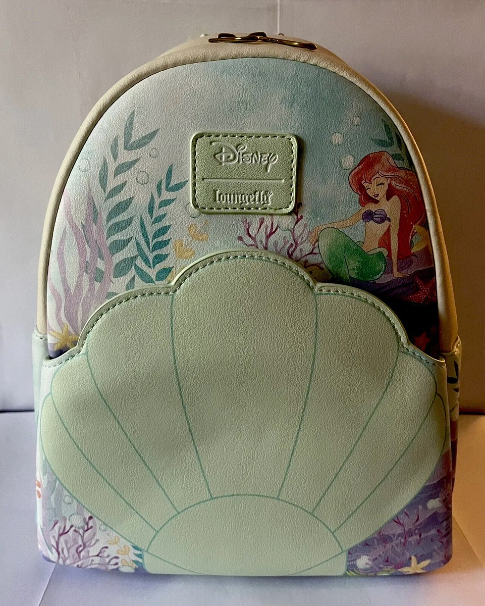 Loungefly Disney The Little Mermaid Shell Mini Backpack | eBay display picture 2