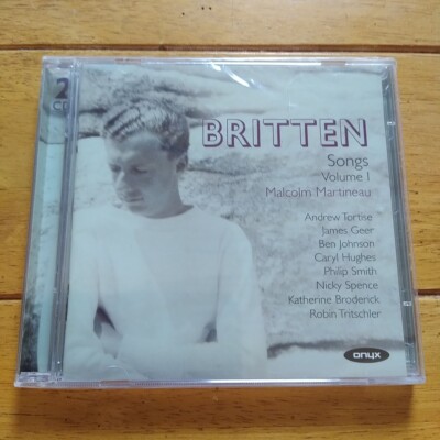 Benjamin Britten Songs Volume 1 CD [NEW SEALED] 2 Disc Set Malcom Matineau