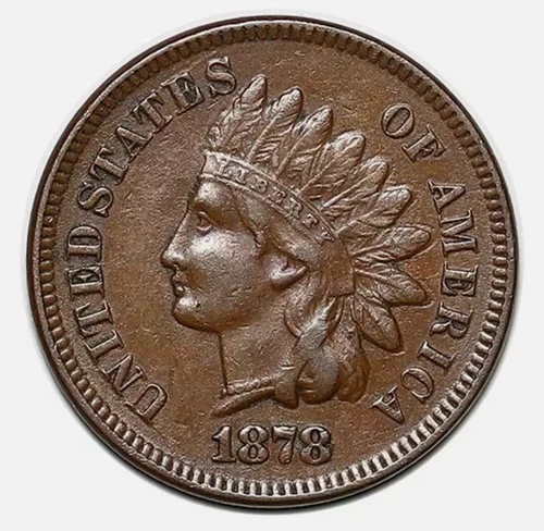 ---1878 Indian Head Cent Penny Tough Choice XF Better Date Coin---