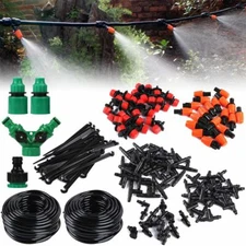 100FT 50FT Auto Drip Irrigation System Kit Timer Micro Sprinkler Garden Watering