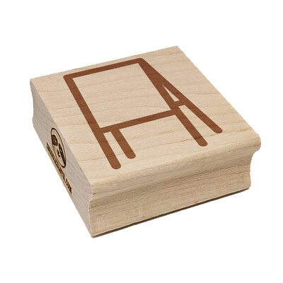 Blank Easel Sign Painting Art Square Rubber Stamp for Stamping Crafting