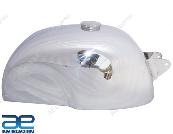 Royal Enfield 350Cc 500Cc Cafe Racer Kraftstofftank Stahl Chrom Front-image