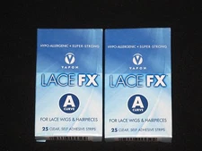 VAPON LACE FX™ "A" CURVE CLEAR,ADHESIVE TAPE 50 STRIPS ~LACE WIGS &  HAIRPIECES.