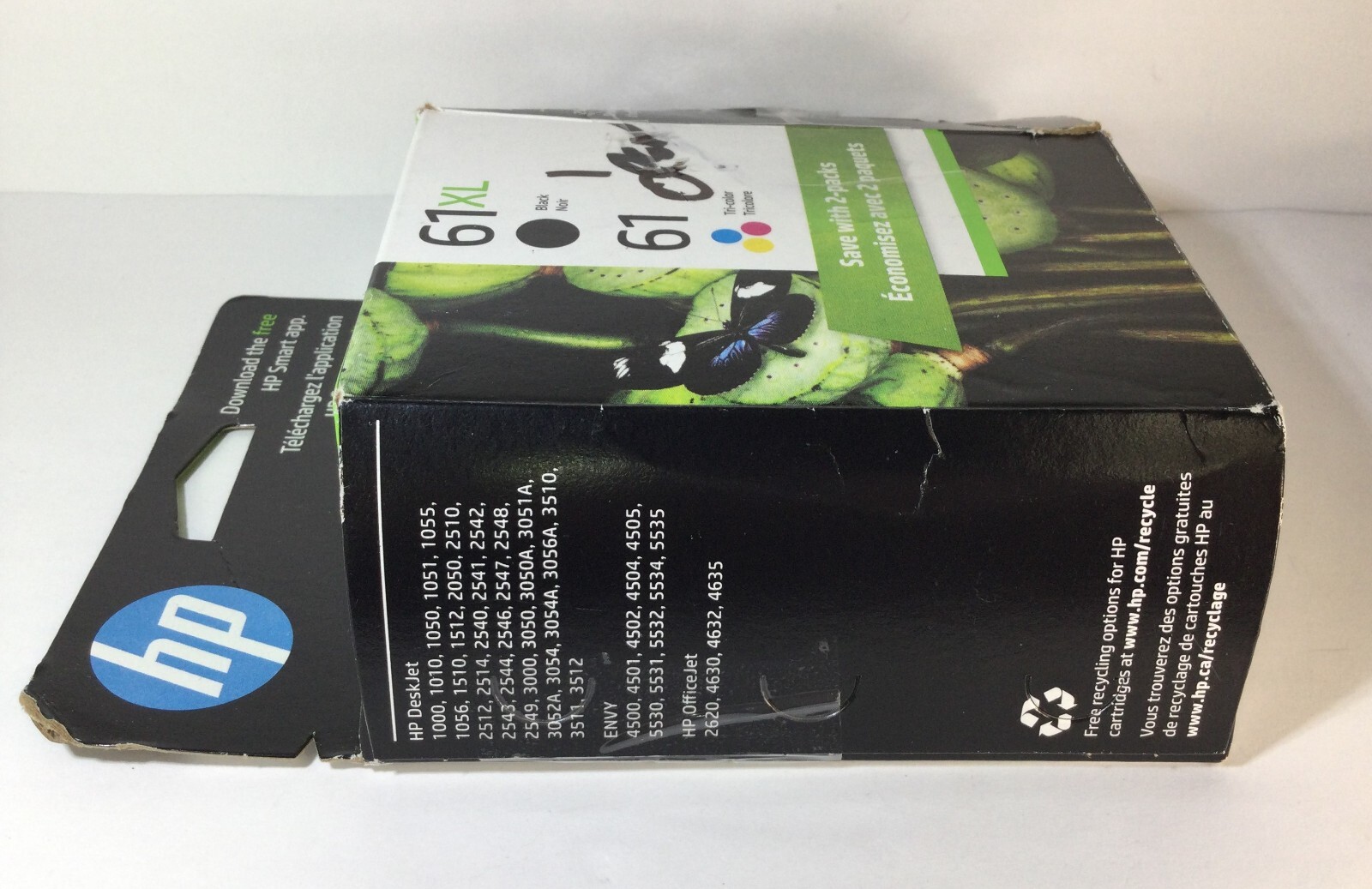HP 61XL Black And TriColor Combo Ink Cartridges Set Genuine In Box 05